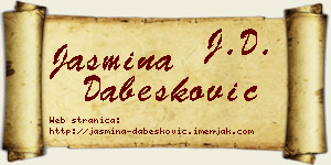 Jasmina Dabesković vizit kartica